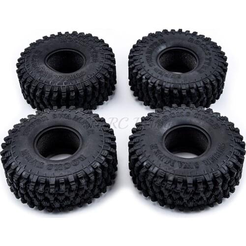 4PCS 120MM 1.9" Rubber Rocks Tyres / Wheel Tires 1.9 inch for 1:10 RC Rock Crawler Axial SCX10 90047 D90 D110 TF2 Traxxas TRX4