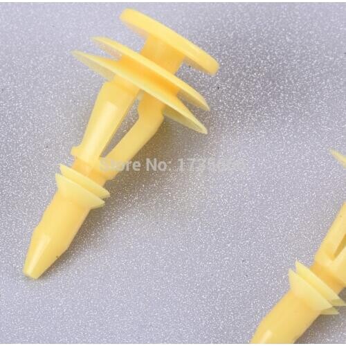 100x Door Trim Panel Clip Yellow Nylon Retainer A17685 6502991 For Jeep WJ Grand Cherokee For Dodge Stratus