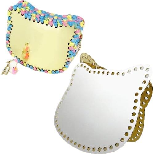Acrylic DIY Cat Mirror Pane Board Double-sided Reflective Bag Accessories Hand-woven Crochet Purse Hand Made Material Parts