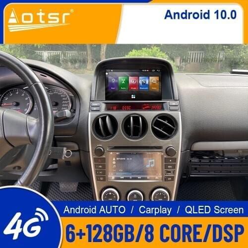 6G+128GB for Mazda 6 Android10.0 Tesla Screen Car Multimedia Player GPS Navigation Auto Stereo Radio Audio Headunit Carplay DSP