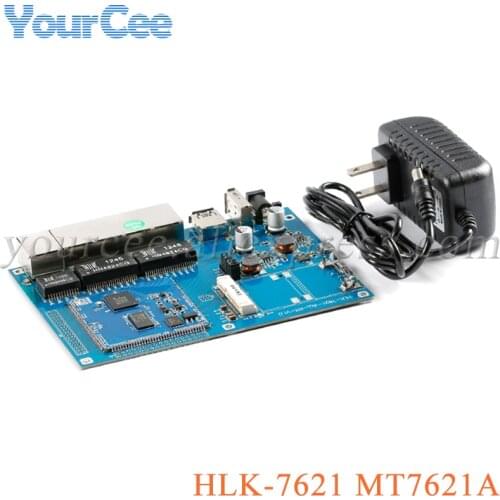 HLK-7621 MT7621A Dual-core 1 GigE Gigabit Ethernet Router Embedded Module MCU Development Board Module Openwrt Version