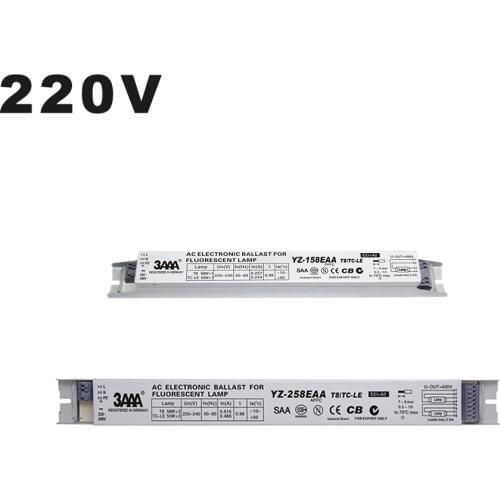 220V YZ-158EAA YZ-258EAA T8/TC-L 2*58W 2*55W Electronic Ballast For T8 55W Fluorescent Lamp 58W Advertising Light Box Rectifier