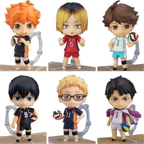 Haikyuu Figure Shoyo tobio Kenma Tooru Anime Haikyuu Nekoma 489# 563# 461# 605# Cute Model Toy Figurine 10cm