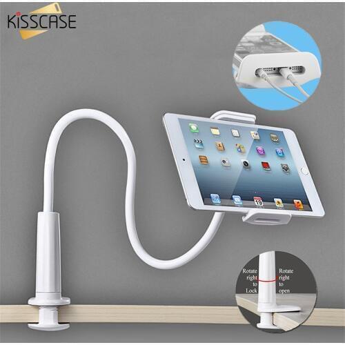 Flexible Rotate Long Arm Lazy Phone Holder Tablet Mount Bracket Stand Holder for Desk Bed Clip Office Home Strong For iPad Phone