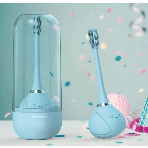 RHS Hot Sale Soft Silicone Baby Kids Teether Training Toothbrushes Cute Cartoon Electric Toothbrush For Children free shipping