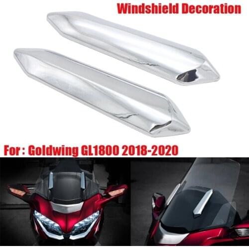 Chrome Windshield Strut Covers Case for HONDA Goldwing GL1800 2018-2020