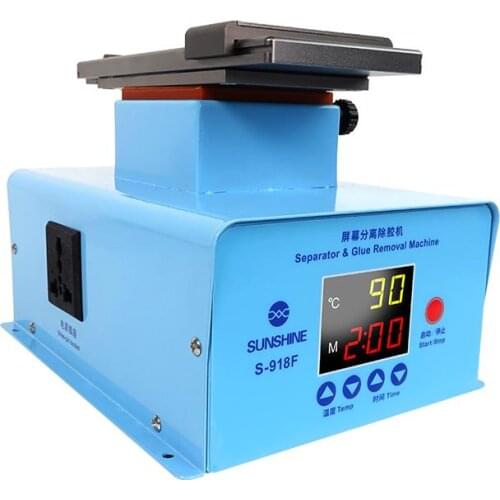 Sunshine S-918F Universal Inframe Separator For Edge LCD Screen separating oca cleaning remover machine 360degree Rotating Plate