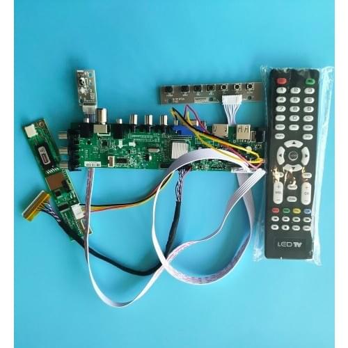 Kit for B141EW03 V4/B141EW03 V5 Digital TV USB AV 1280X800 1 CCFL 30pin Screen monitor HDMI VGA DVB-T LCD Panel Controller board