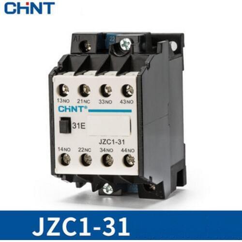 CHINT Contact relay JZC1-31 JZC1-40 JZC1-22 220V 380V 110V 24v AC contactor 3 open and close