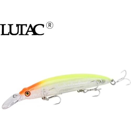 LUTAC Hard Lure Minnow 2pcs Lures Plastic Hard Bait Pesca Artificial Jig Wobblers Crankbait Fishing Bait