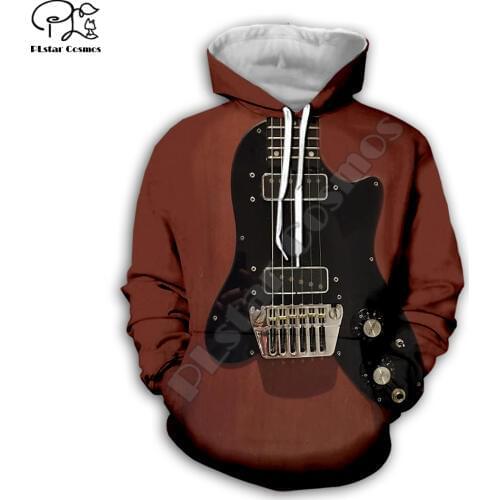 Men women classical Wooden violin Guitar Print 3d hoodies sweatshirt zipper coat Unisex streetwear Casual Tracksuit pullover G10