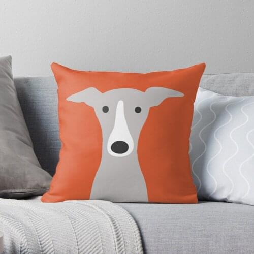 Greyhound | Italian Greyhound | Cute Whippet Dog Polyester Decor Pillow Case Home Cushion Cover 45*45cm