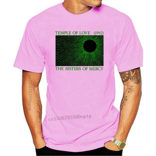New Sisters Of Mercy Temple Of Love Rock Band MenS T-Shirt Black And White Latest New Style Tee Shirt