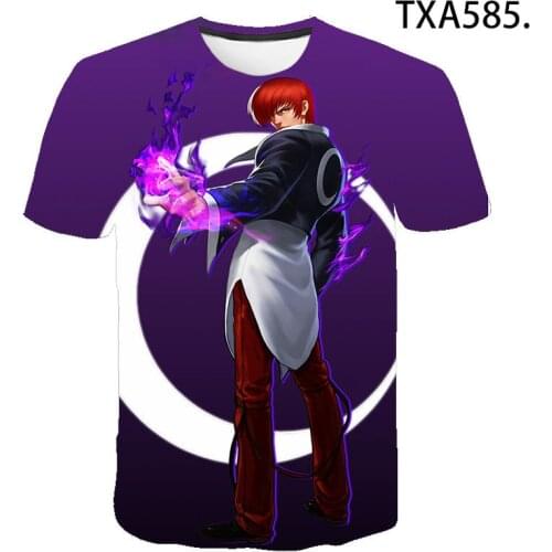 2020 New Summer The King of fighters Streetwear Cool T-shirt Boy Girl Kids 3D Printed Short Sleeve Men Women Children Cool Tops