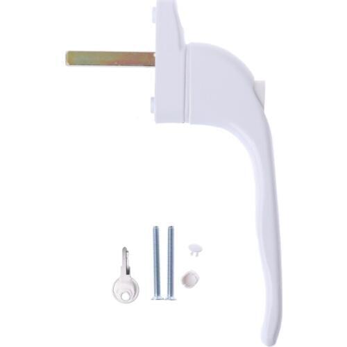 Window Handle White UPVC Universal Key Locking For Double Glazing/Security Switch/Aluminum alloy Sliding Door Turning Handle