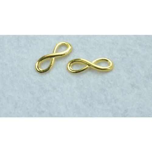 35pcs Gold color infinity Charms Necklace Pendant Bracelet Jewelry Making Handmade Crafts diy Supplies 24*9mm 1510