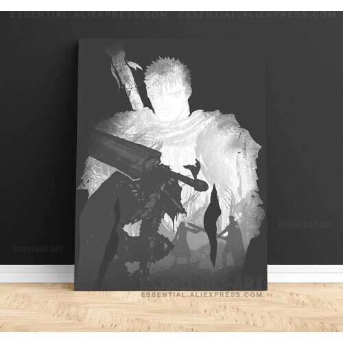 Guts Berserk Anime Poster Canvas Wall Art Painting Decor Pictures Bedroom Study Living Room Home Decoration Prints