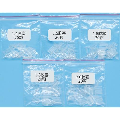 5 Types 100pcs Plastic Compression Sleeves for Rimless Glasses Accessories Tools