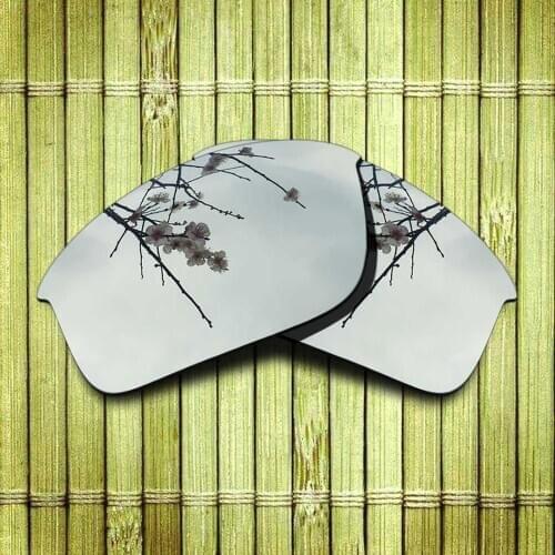 Polarized Replacement Lense For-Oakley Bottle Rocket Sunglasses Frame True Color Mirrored Coating - Chrome Color Options