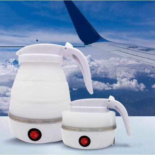 Portable Foldable Silicone Electric Kettle Travel Camping Safe Healthy Mini Boiling Hot Water Heating Boiler Tea Pot