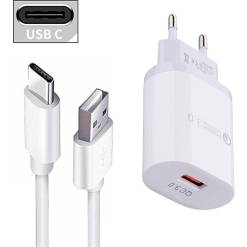 OnePlus 5T 6 7 TECNO Spark 5 Air USB Charger 5V 2A Wall adapter & Type C Micro Charge Phone Cable For Xiaomi POCO X3 Redmi 9A 3S