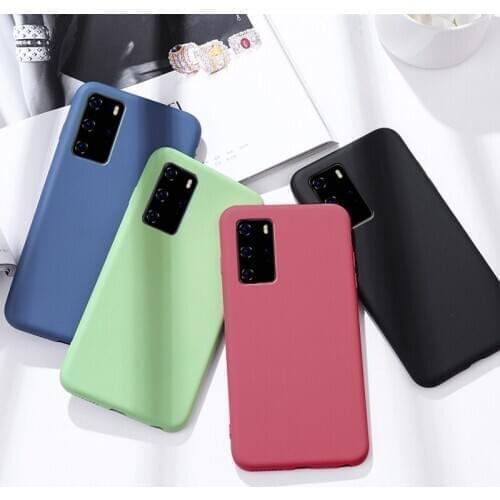 Luxury Fundas Silicone Case For Huawei Nova 7 6 se 7i 7 6 5 Pro 5i P40 P30 P20 P10 Pro Plus P30 P20 Lite Cases Matte Phone Cover