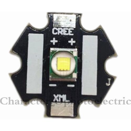 Cree XLamp XML U2 T6 10W LED Emitter White 6000k-6500k Color With 20mm Star Base PCB