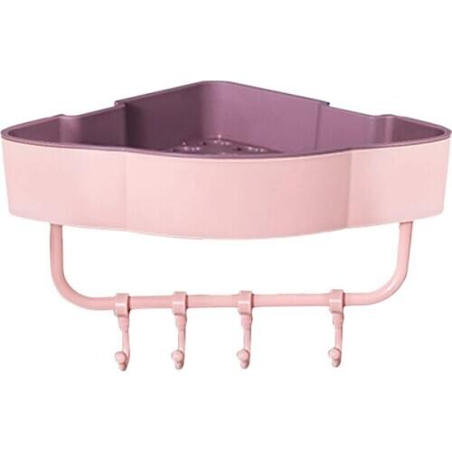 Punch-Free Triangle Storage Shelf for Kitchen Bathroom Corner Shelves Bedroom Wall-Mounted Storage Shelf Save Space