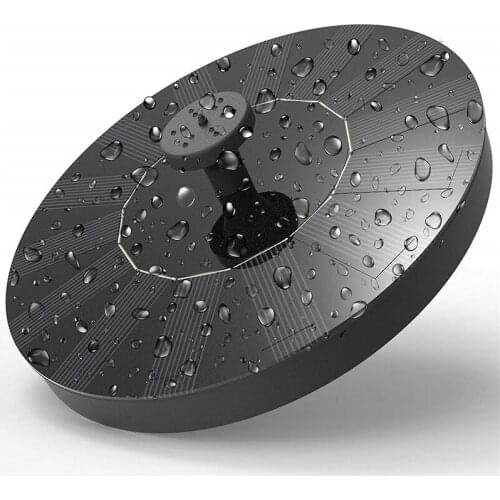 16cm Outdoor Solar Water Fountain Garden Waterfall Fountain Solar Panel Kit Water Pump for Bird Bath Pond Pool Patio Decoration