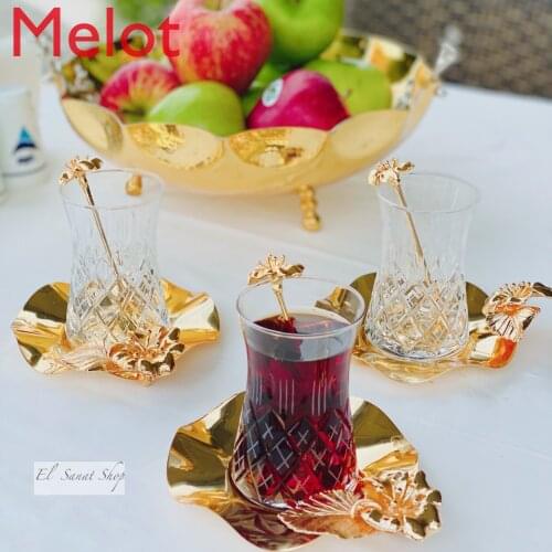 Handmade high-end black tea cup flowering series 100ml capacity European tea set high-value afternoon tea cup