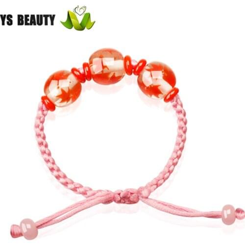 Japanese Mount Fuji red leaf glass bead bracelet meaning romantic love bracelet suitable for girls with fashionable dress