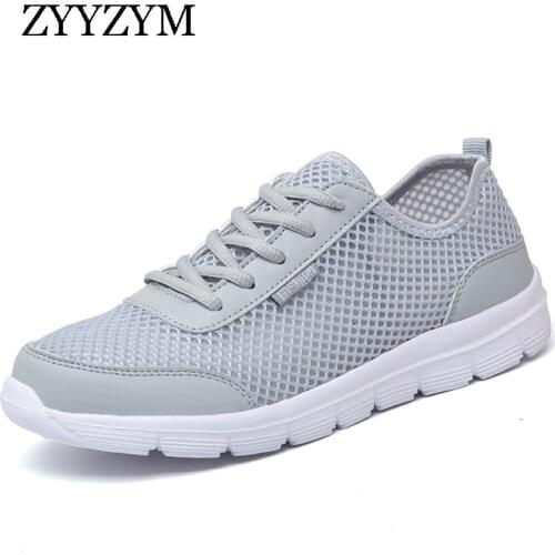 ZYYZYM Shoes Women Sneakers Spring Summer Shoes Flats Shoes Air Mesh Big Sizes Light Breathable Women Vulcanized Shoes Footwear