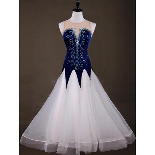 2019 New Costume Sale Ballroom Dance Skirts Newest Design Woman Modern Waltz Tango Dress/standard Competition Dress MQ059
