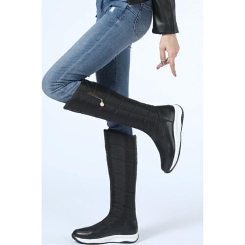 Women Snow Boots Winter Female Boots Thick Plush Waterproof Non-slip Thigh High Boots Fashion Warm Woman Winter Shoes 2021