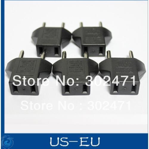 20pcs/lot US to EU, Flat to Round Power Plug Convertor,plug adapter Free shipping