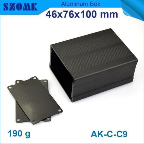 1 piece wholesale aluminum electronics cabinet in Black color fit PCB size is 42.9x70.7mm used for GPS box or Camera enclosures