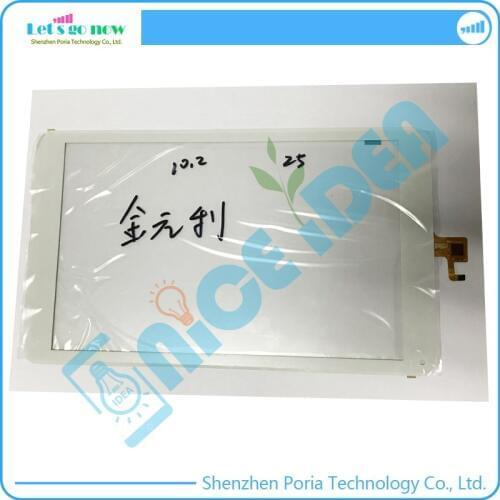 White 10.2" Touch Screen Digitizer For CLS3676 MF-862-101F FPC Front Touch Panel Glass Replacement With Track Number PWW0298