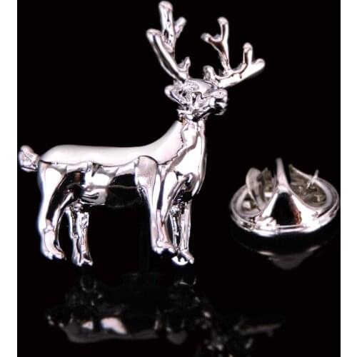 High-quality Brooch Lapel Pin For Successfu Men Pins Christmas deer Neckpin Collar Badge Jewelry Broche Clothing accessories
