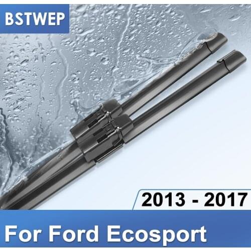 BSTWEP Wiper Blades for Ford Ecosport Fit Top Lock Arms / Push Button Arms 2013 2014 2015 2016 2017