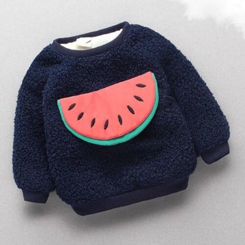 Kids Boys Sweaters Tops Fall Winter Baby Girls Clothes Fruit Watermelon Design Toddler Childrens Long Sleeve Pullover Top Wear