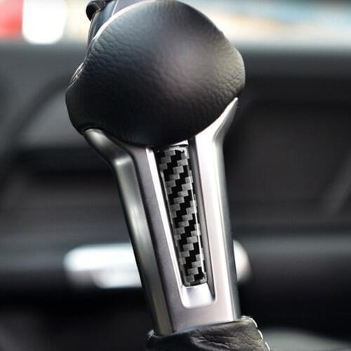 For Ford Mustang Sticker Ford Mustang Accessories 2015 2016 2017 2018 2019 Carbon Fiber Interior Gear Shift Knob Handle