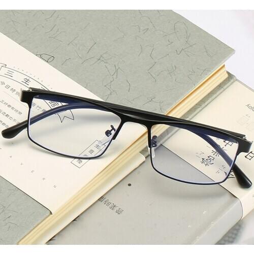 [Two Pairs]Ultralight Reading Glasses Women Men Rectangle Bendable Full-rim Frame Spring Hinges Anti Blu Anti Faitgue 1 2 3 to 4