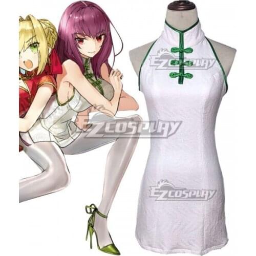 Fate Grand Order Fate Extella Link Lancer Scathach Cheongsam Dress Girls Adult Party Dress Halloween Cosplay Costume E001