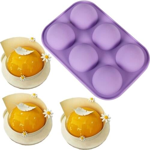 Mousse Cake mould 3D Small Hemisphere Shape Silicone Molds for Baking Sponge Chiffon Mousse Dessert Cake Molds Food Grade
