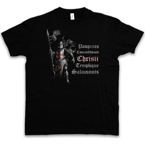 Knight Templar Order Crusade Crusader Christ Ordo T-Shirt. Summer Cotton O-Neck Short Sleeve Mens T Shirt New S-3XL