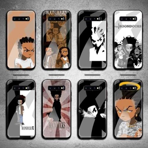 Huey Freeman Boondocks Phone Case Tempered Glass For Samsung S20 Plus S7 S8 S9 S10 Note 8 9 10 Plus