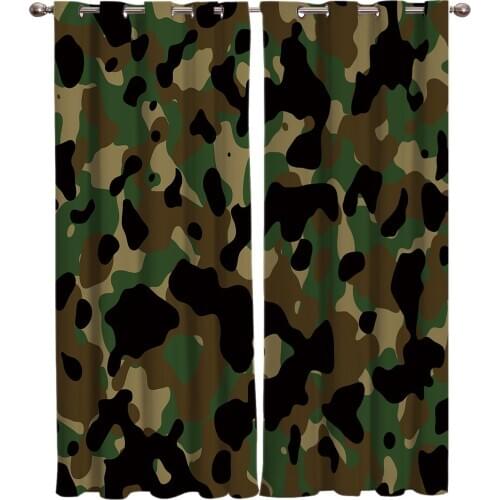 Camouflage Window Curtains Window Blinds Curtains Drapes Kids Curtain Panels With Grommets Window Treatment Curtains And Drapes