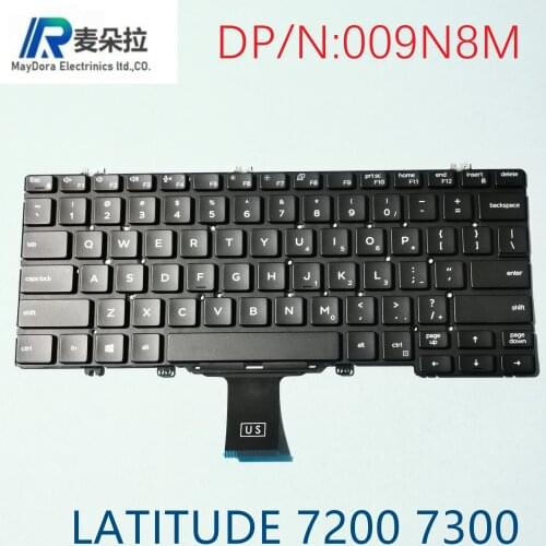 Brand new original US Laptop Keyboard for DELL LATITUDE 3300 3301 5300 5200 7200 7300 Laptop Keyboard Black 009N8M