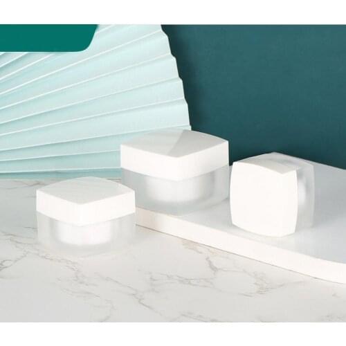 30g frosted square shape acrylic cream jar pot tin bottle for eye cream/day cream/essence/moisturizer cosmetic packing