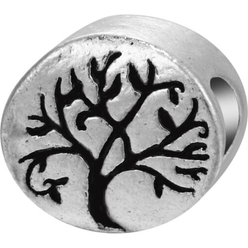 Sweet Gift kralen Tree pattern Round Shaped Beads Charm Bead Fashion Jewelry Fit European Womens DIY Bracelets